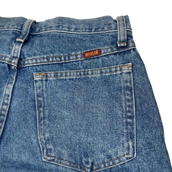 Vintage Men's‎ Straight Leg Jeans Rustler Medium Wash Size 29x30 - Picture 4 of 11